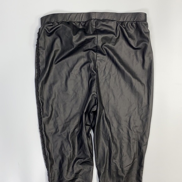 Punk Rave Goth Black Lace Up Leggings Size Small - Picture 5 of 12